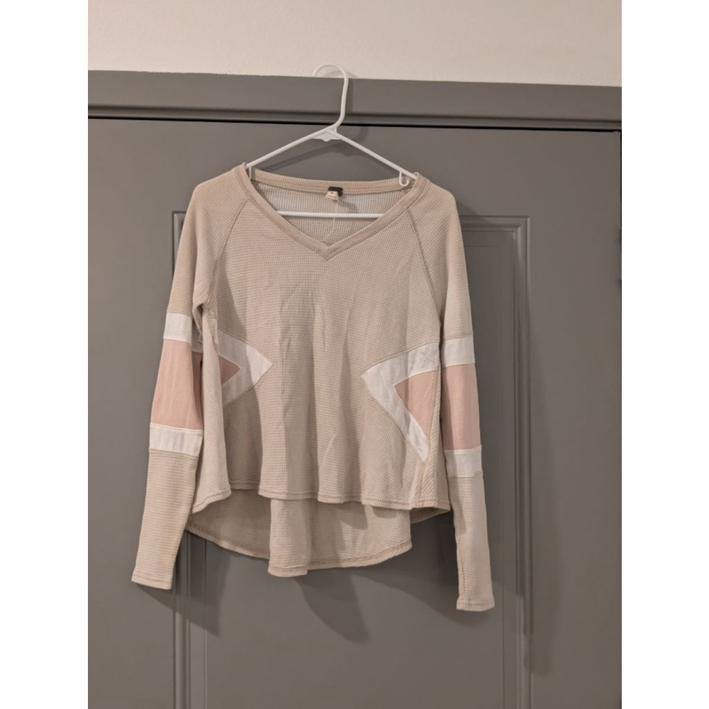 Women's We The Free Beige Long Sleeve Top Size XS